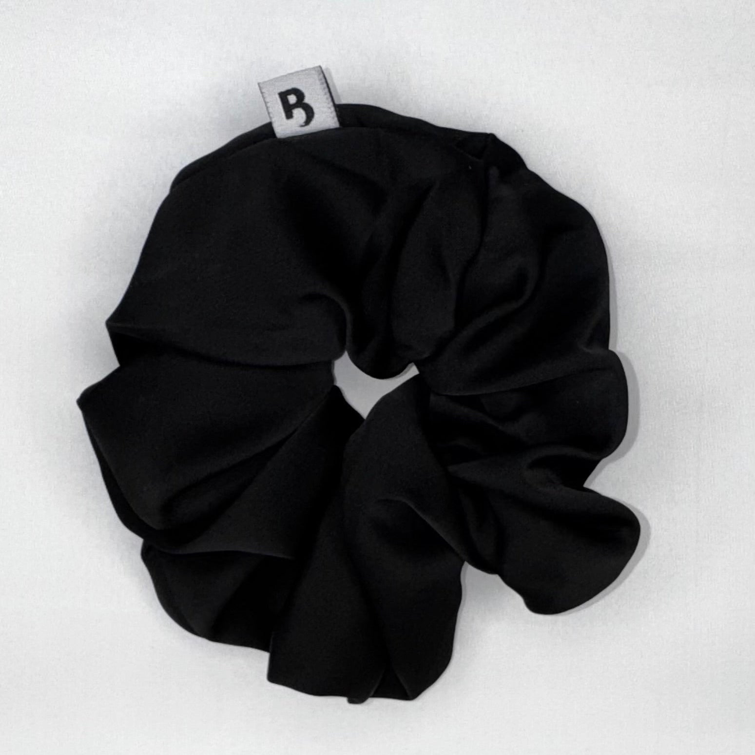 The Balance Brush Oversized Satin Scrunchie Black, Cream & Champagne