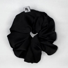 The Balance Brush Oversized Satin Scrunchie Black, Cream & Champagne