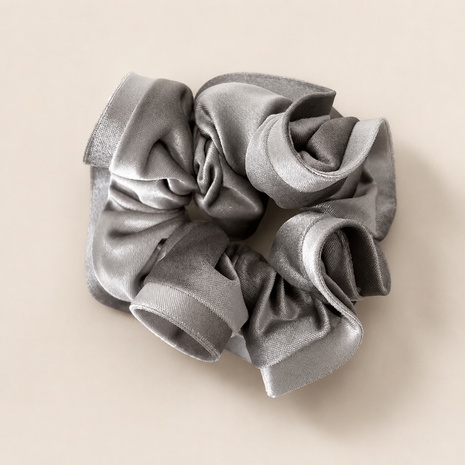 The Balance Brush Luxury Velvet Scrunchie Trio – Cool Tones (3-Pack)