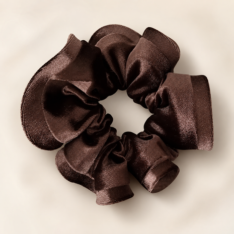 The Balance Brush Luxury Velvet Scrunchie Trio – Warm Tones (3-Pack)
